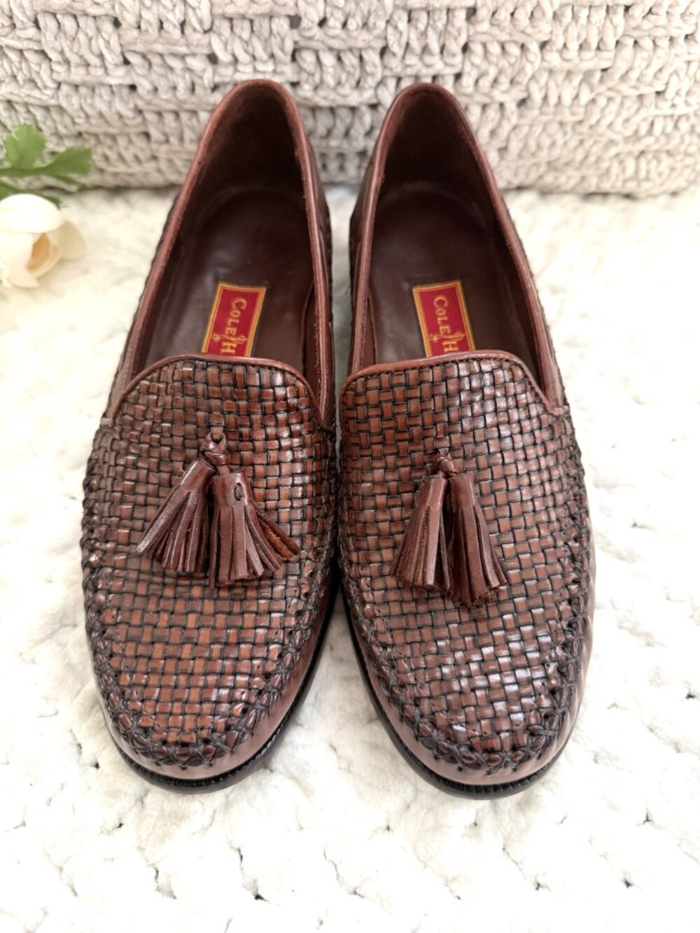 NEW Cole Haan Country Tassel Loafers (Brown) 6.5 - Picture 3 of 11
